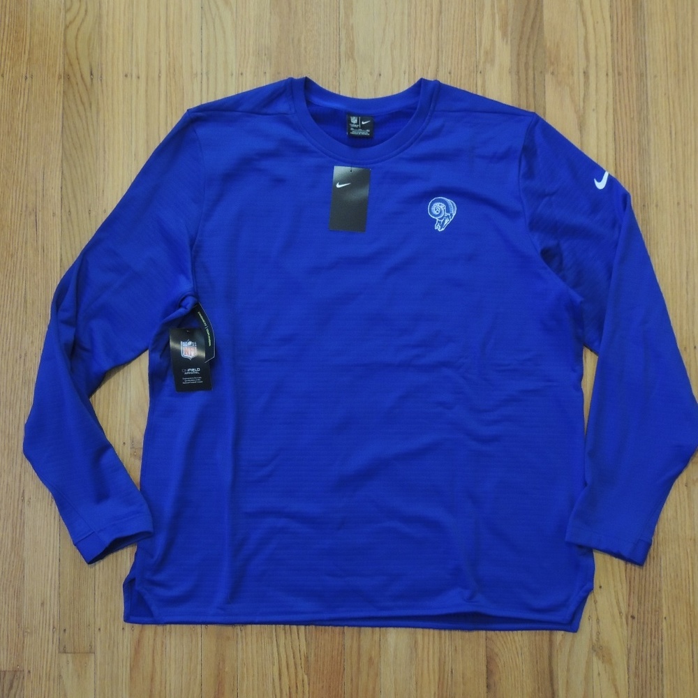 LA Rams Crewneck Sweatshirt Blue Nike NFL On Field